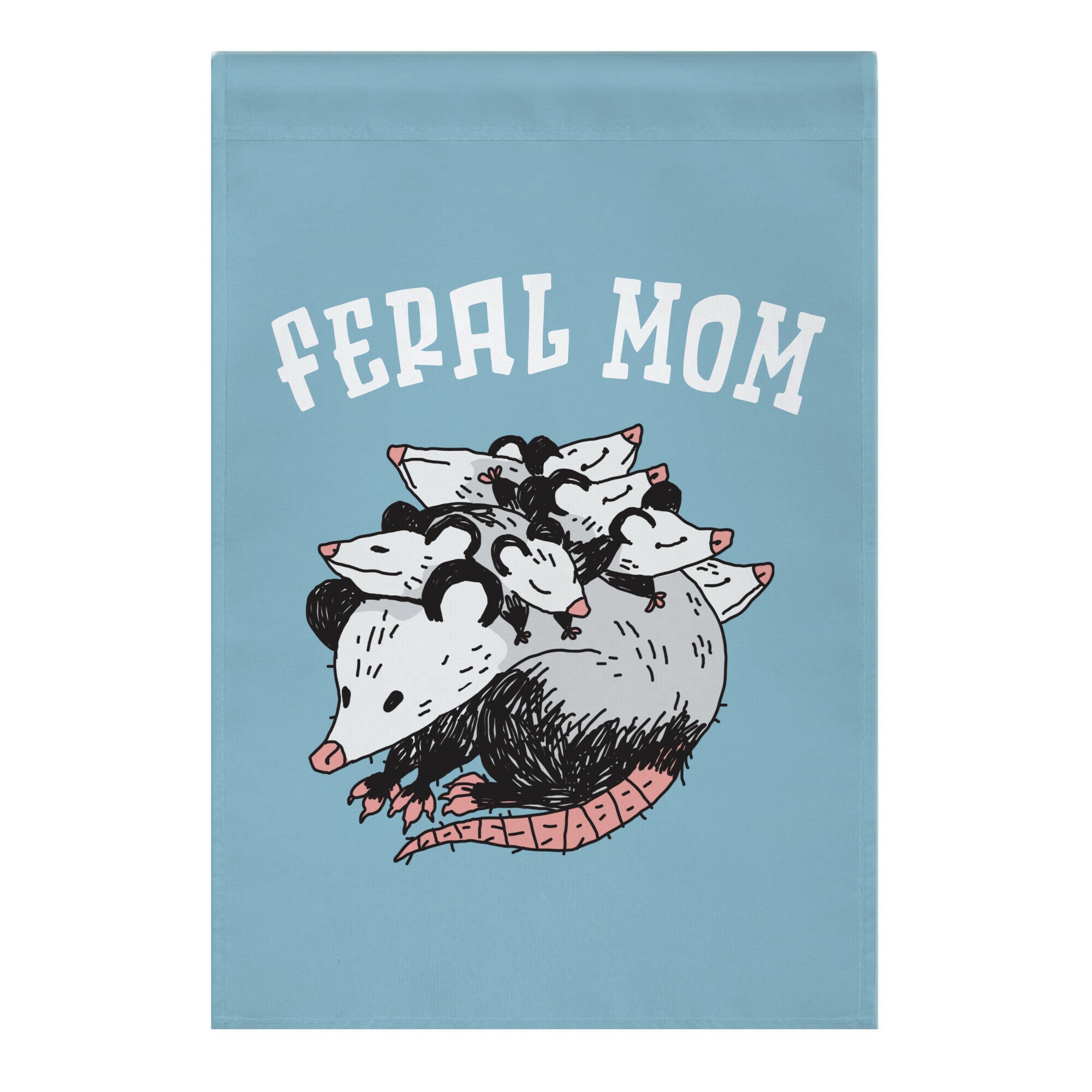 Feral Mom Garden Flag